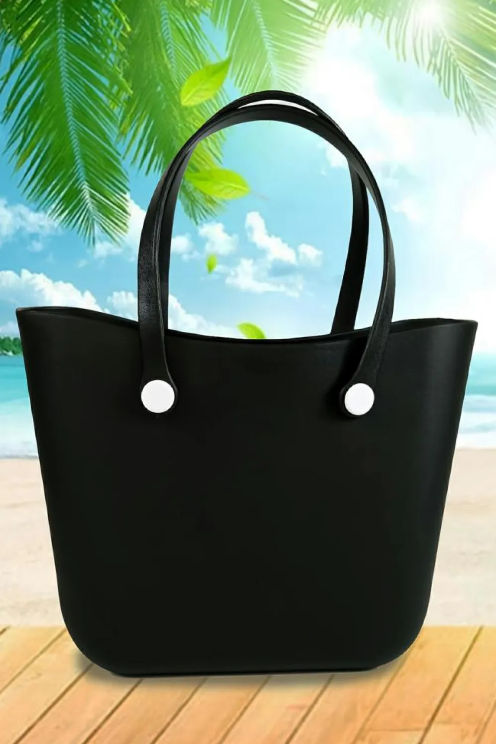 Discount Dear-Lover Waterproof Self-assembly Detachable Straps EVA Tote Bag Black