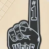 Best Dear-Lover WE'RE NO.1 Game Day EVA Foam Cheering Gloves Black