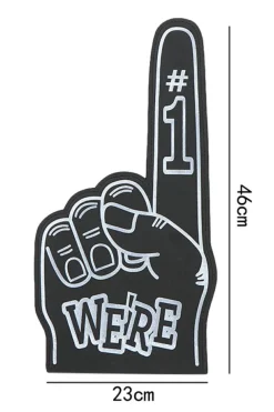Best Dear-Lover WE'RE NO.1 Game Day EVA Foam Cheering Gloves Black