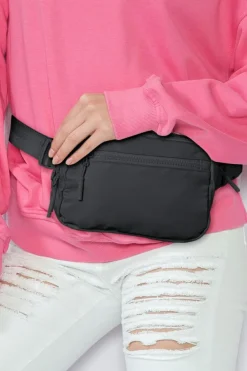 Online Dear-Lover Wide Belt Zipped Square Crossbody Bag Black