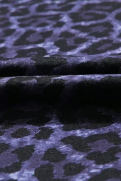 Discount Dear-Lover WILD like the WEST Leopard Tee Black