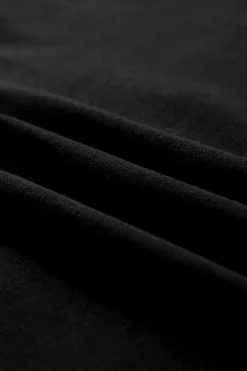 Clearance Dear-Lover Zip-up Stand Neck Kangaroo Pocket Sweatshirt Black