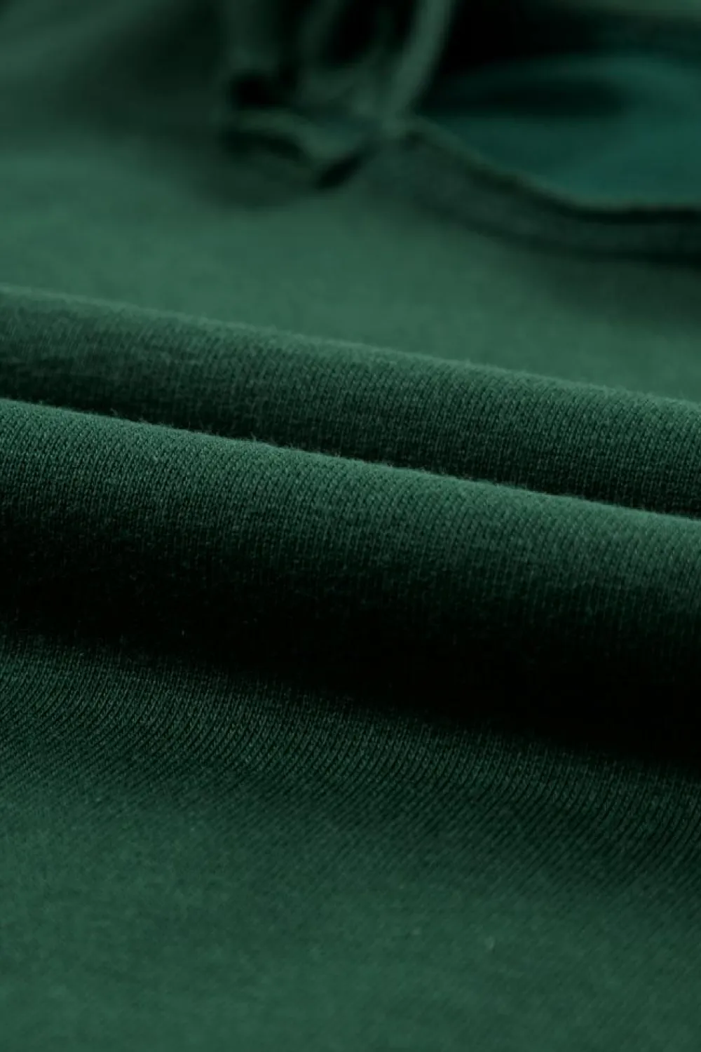 Sale Dear-Lover Quilted Patchwork Exposed Seam Hoodie Blackish Green