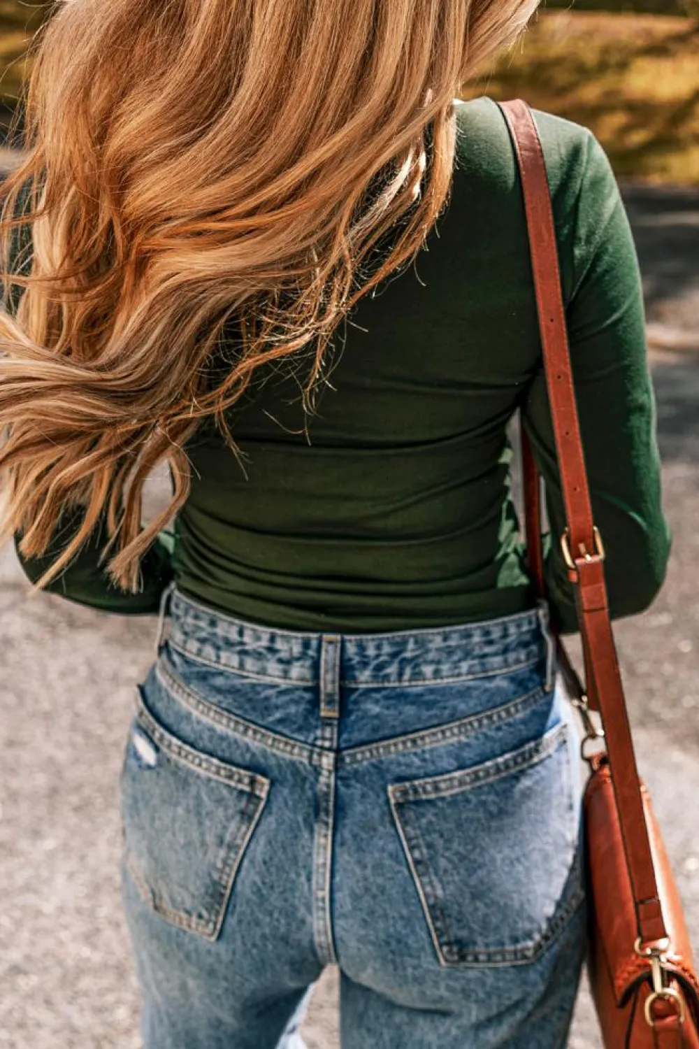 Discount Dear-Lover Solid Color Square Neck Long Sleeve Slim Fit Bodysuit Blackish Green