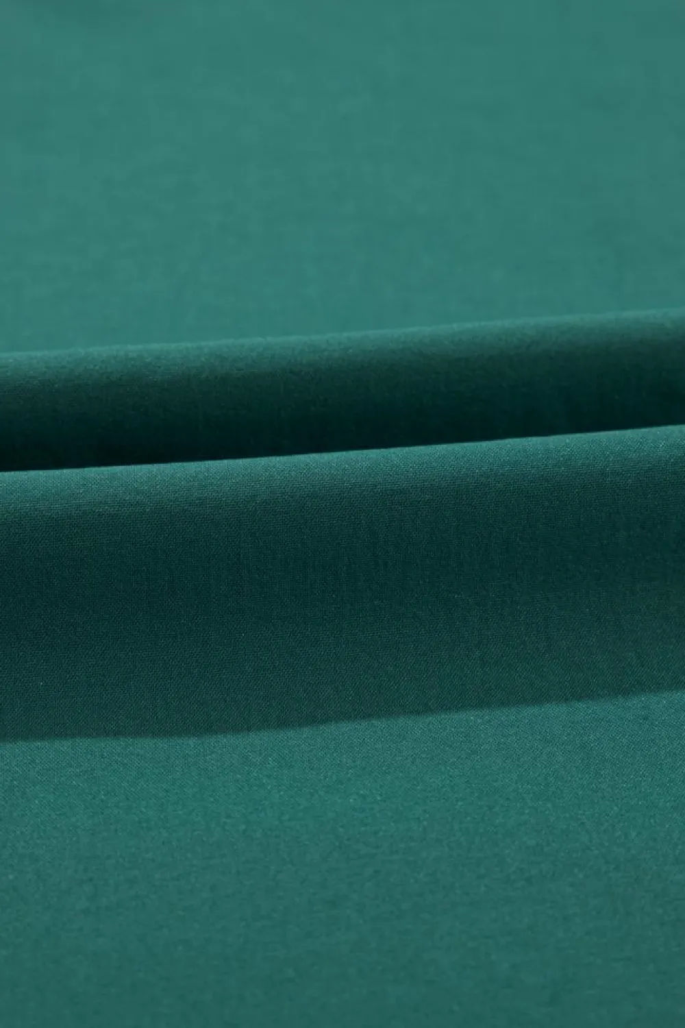 Clearance Dear-Lover Solid Color V Neck Wrap Pleated Short Sleeve Maxi Dress Blackish Green
