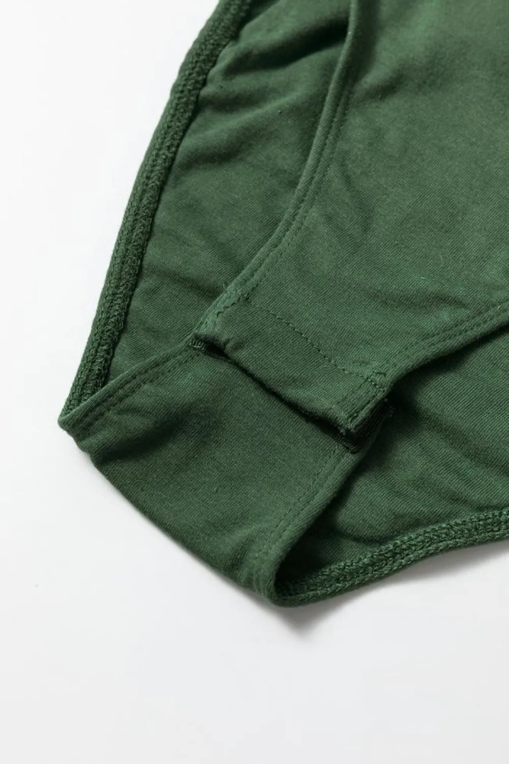 Discount Dear-Lover Solid Color Square Neck Long Sleeve Slim Fit Bodysuit Blackish Green