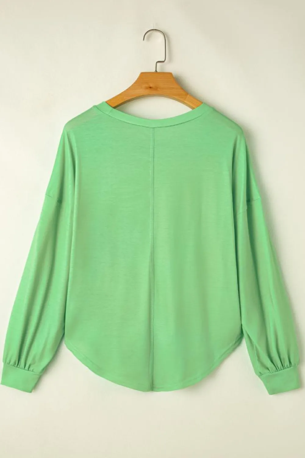 Sale Dear-Lover Colorblock Striped Drop Shoulder Loose Top Blue