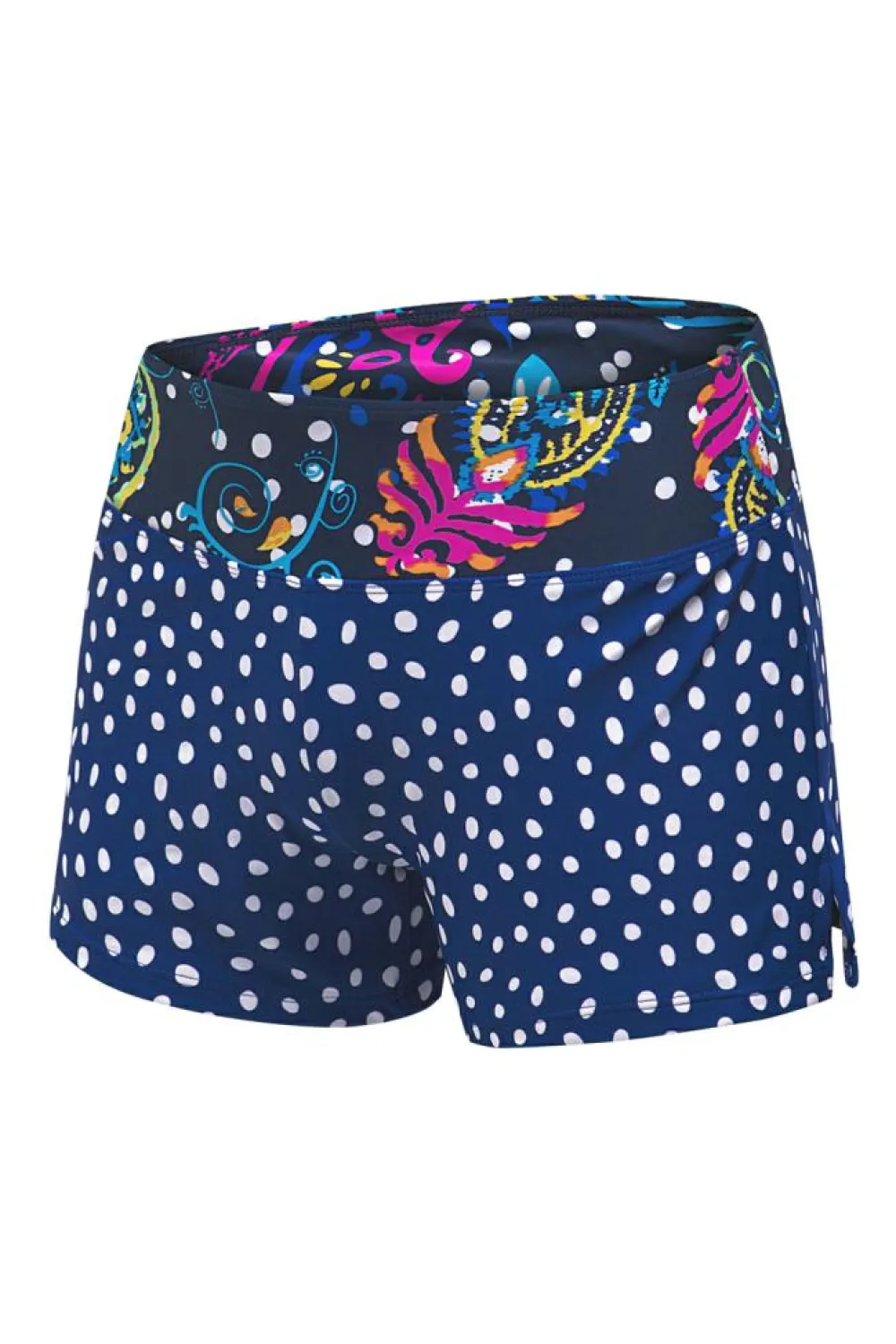 New Dear-Lover Dotted Print Tankini Swimwear Blue