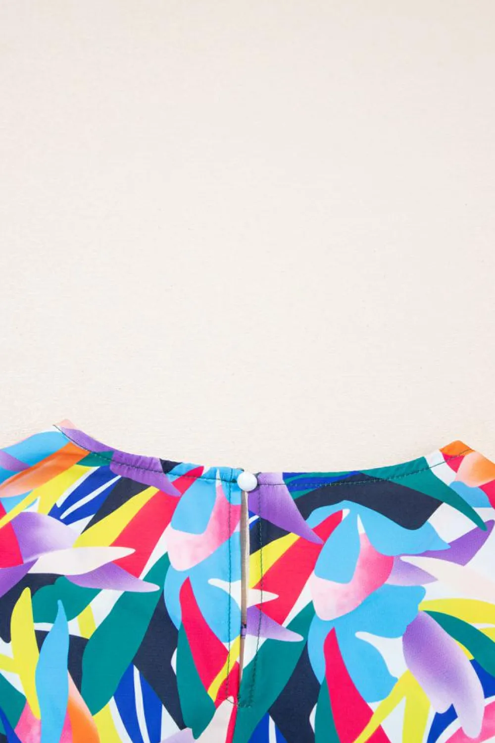 Clearance Dear-Lover Geometric Print Ruffled Short Sleeve Plus Size Tiered Maxi Dress Blue