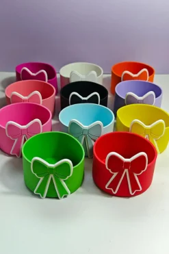 Clearance Dear-Lover Bow Knot Silicone Cup Sleeve Bonbon