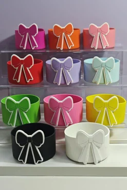Clearance Dear-Lover Bow Knot Silicone Cup Sleeve Bonbon