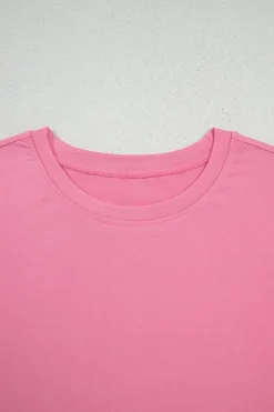 Discount Dear-Lover Braided Cap Sleeve Crew Neck T Shirt Bonbon