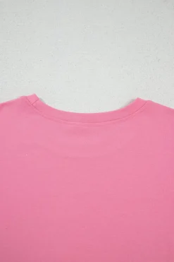 Discount Dear-Lover Braided Cap Sleeve Crew Neck T Shirt Bonbon