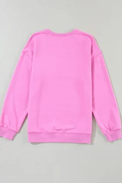 Discount Dear-Lover COFFEE Letter Embossed Casual Sweatshirt Bonbon