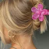 Hot Dear-Lover Flower Shape Resin Hair Claw Clip Bonbon