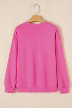 Outlet Dear-Lover Solid Classic Crewneck Pullover Sweatshirt Bonbon