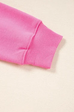 Outlet Dear-Lover Solid Classic Crewneck Pullover Sweatshirt Bonbon