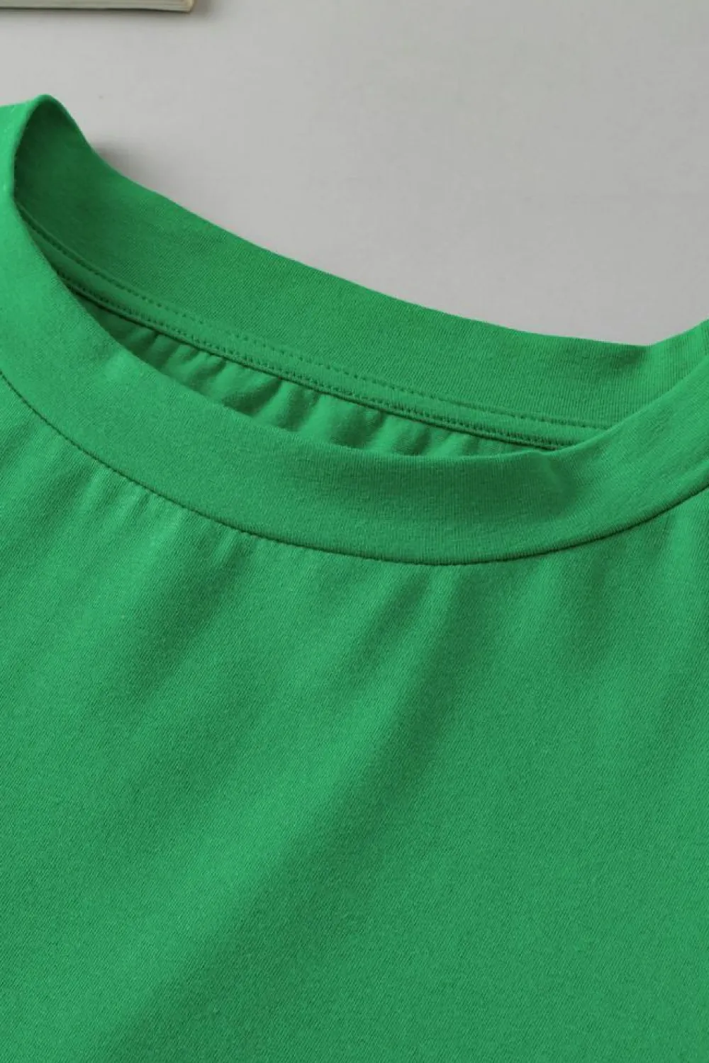 Discount Dear-Lover Anglaise Embroidered Puff Short Sleeve Top Bright Green