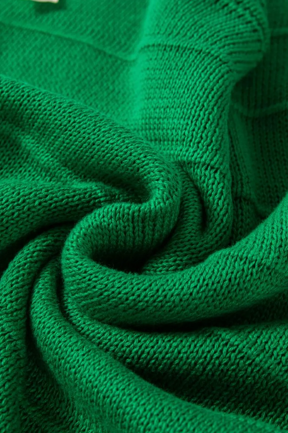 Hot Dear-Lover Bow Knot Cut Out Round Neck Loose Sweater Bright Green
