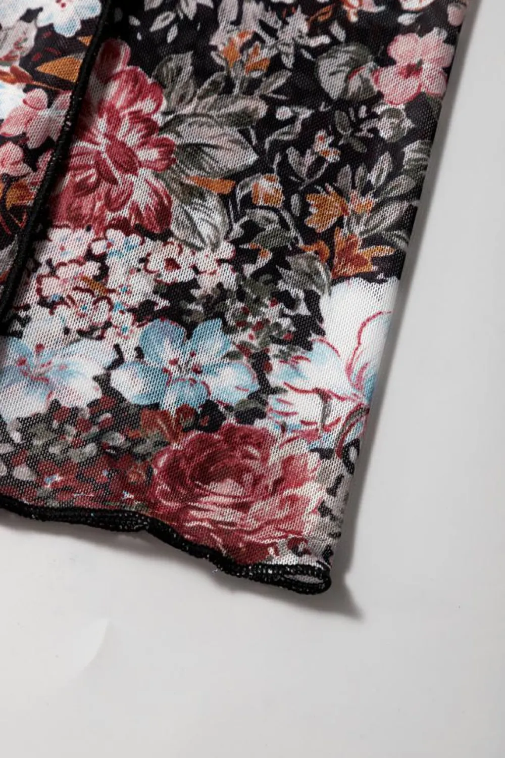 Fashion Dear-Lover Floral Print High Waist Maxi Skirt Brown
