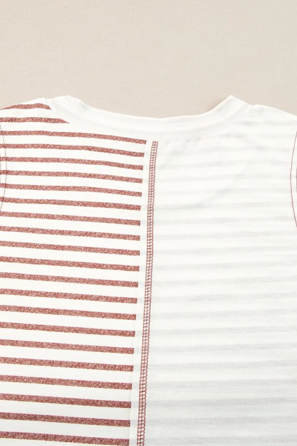 Sale Dear-Lover Colorblock Loose Tank Top Brown Stripe