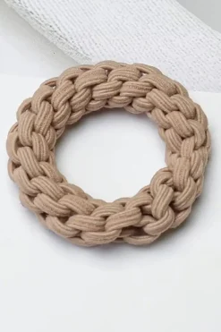 Hot Dear-Lover 5 Piece Thick Braided Hair Tie Set Camel