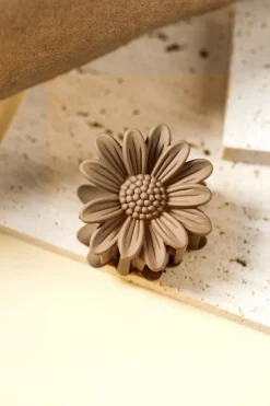 Outlet Dear-Lover Boho Daisy Flower Frosted Hair Clawclip Camel