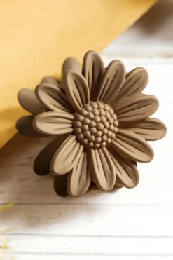 Outlet Dear-Lover Boho Daisy Flower Frosted Hair Clawclip Camel