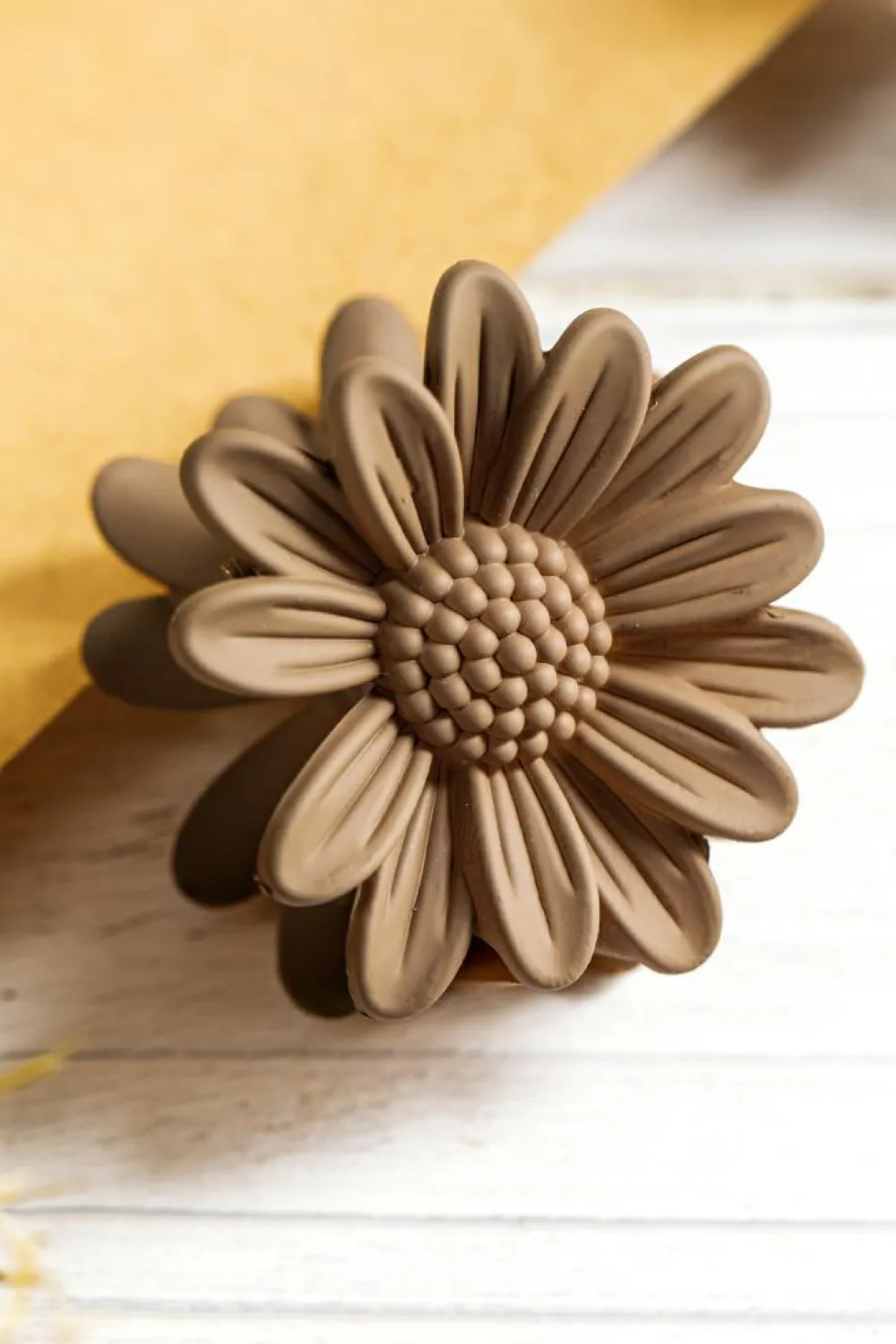 Outlet Dear-Lover Boho Daisy Flower Frosted Hair Clawclip Camel