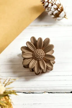 Outlet Dear-Lover Boho Daisy Flower Frosted Hair Clawclip Camel