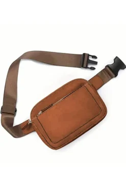 Online Dear-Lover Minimalist Multi-zipped Crossbody Bag Camel