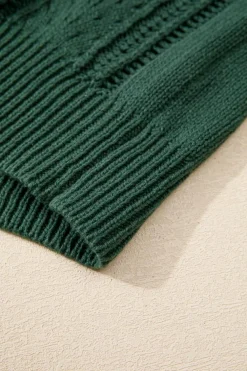 Discount Dear-Lover Open Knit Drop Shoulder Sweater Cardigan Canton