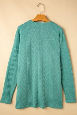 Discount Dear-Lover Solid Textured Open Front Cardigan with Pocket Canton