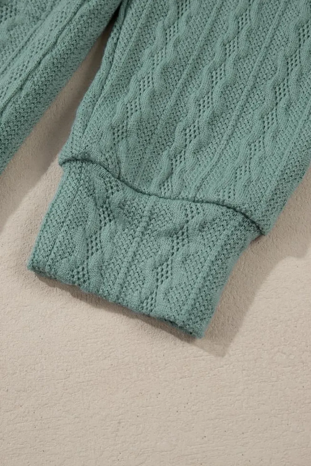 New Dear-Lover Textured Knit Side Pockets Open Front Cardigan Canton