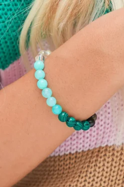 New Dear-Lover Vintage Crystal Beaded Elastic Bracelet Canton
