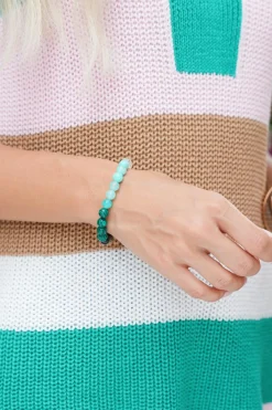 New Dear-Lover Vintage Crystal Beaded Elastic Bracelet Canton