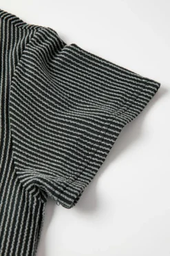 Discount Dear-Lover Corded Knit Pocketed Loose Fit T Shirt Carbon Grey