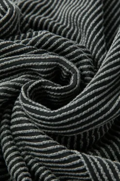 Discount Dear-Lover Corded Knit Pocketed Loose Fit T Shirt Carbon Grey