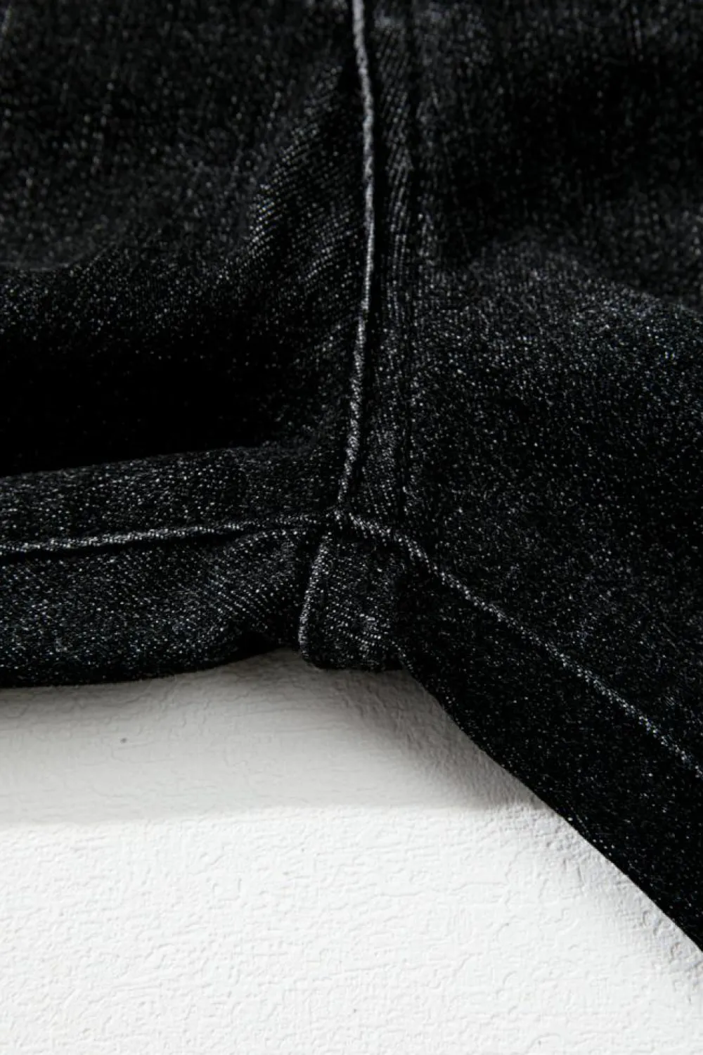 Clearance Dear-Lover Mineral Wash Raw Hem High Waist Flared Jeans Carbon Grey