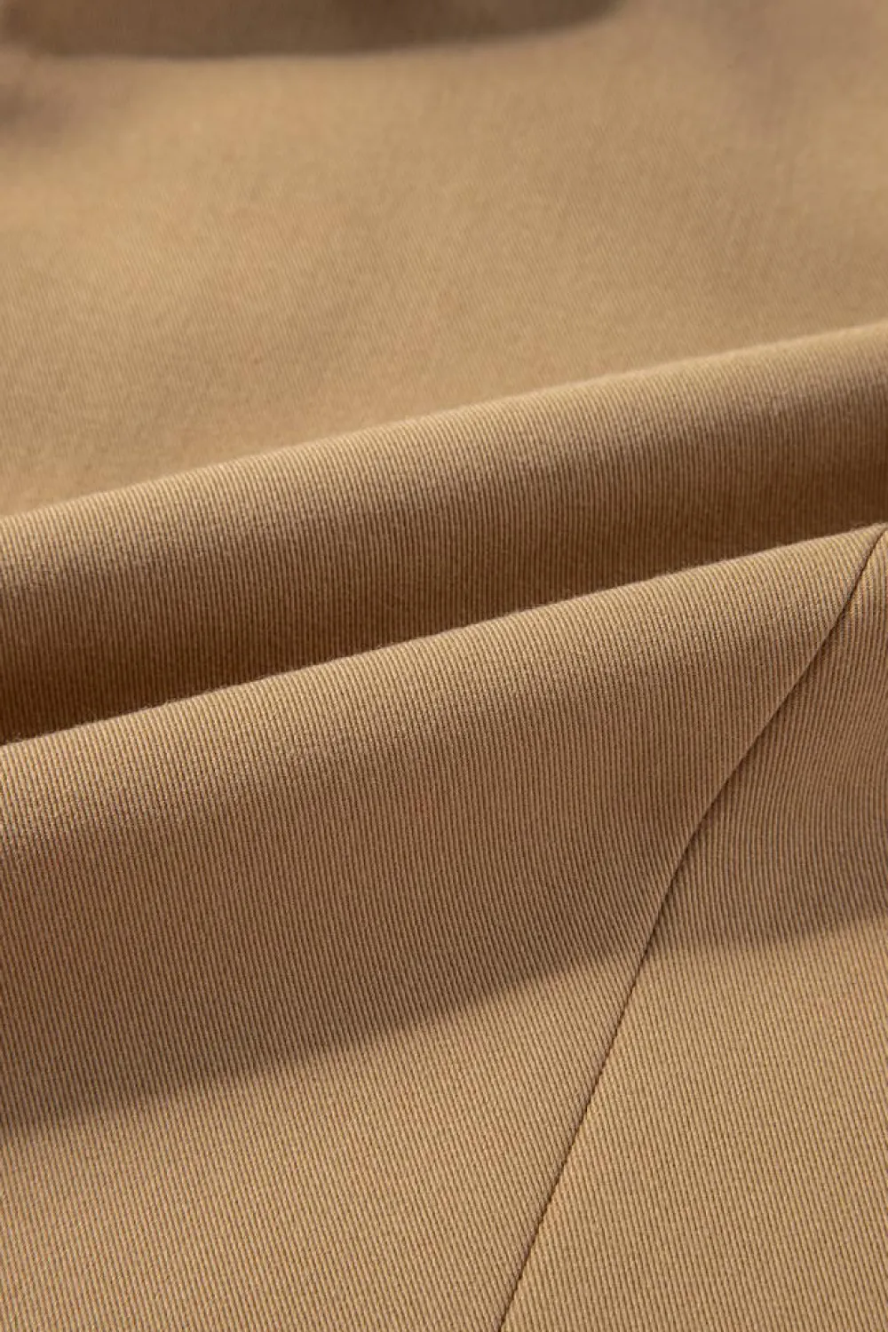 Sale Dear-Lover Solid Color Button up V Neck Suit Vest Chestnut