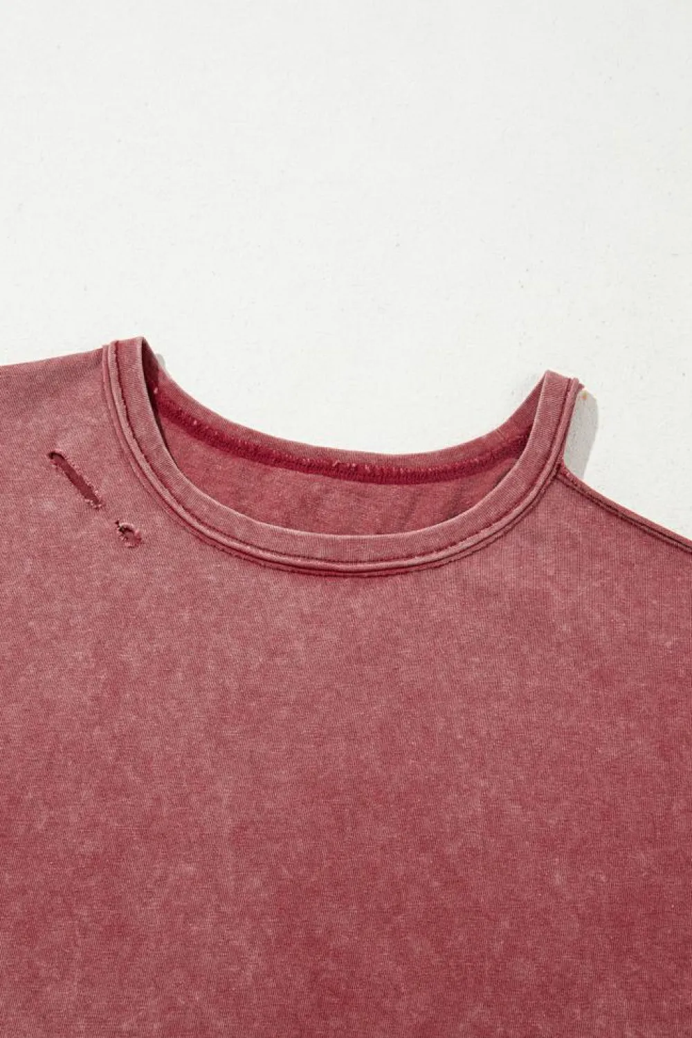 Outlet Dear-Lover One Shoulder Half Sleeve Oversized Tunic T Shirt Clay