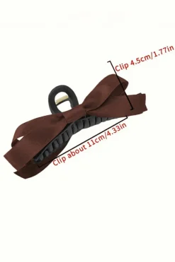 Discount Dear-Lover Bow Decor Large Hair Claw Clip Coffee