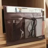 Sale Dear-Lover Canvas Bedside Storage Hanging Bag Coffee