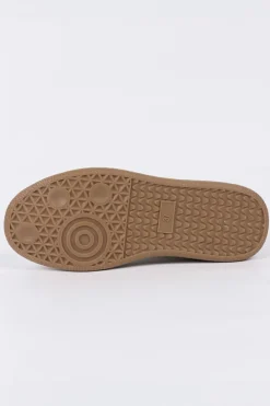 New Dear-Lover Color Contrast PU Leather Lace-up Sneakers Coffee