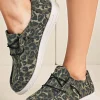 Outlet Dear-Lover Lace-up Decor Leopard Canvas Shoes Coffee