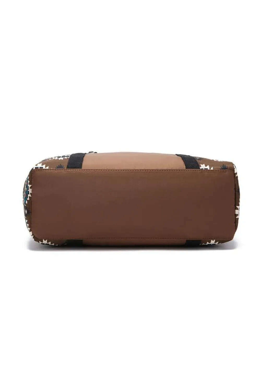 Sale Dear-Lover Western Aztec Print PU Leather Large Travel Duffel Bag Coffee