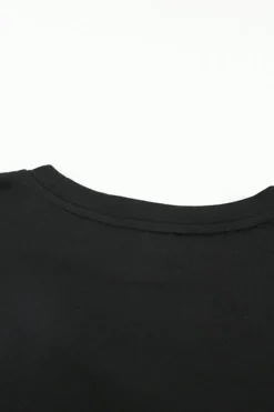 Discount Dear-Lover Colorblock Contrast Stitching Sweatshirt with Slits Gray