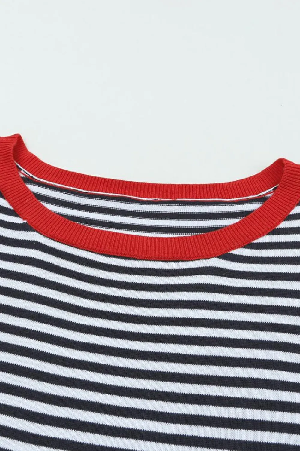 Best Dear-Lover Contrast Trimmed d Drop Shoulder Sweater Stripe