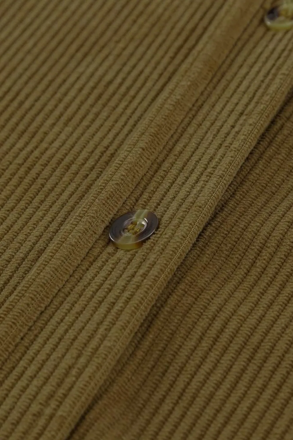 Best Dear-Lover Corduroy Button Pocket Shirt Khaki