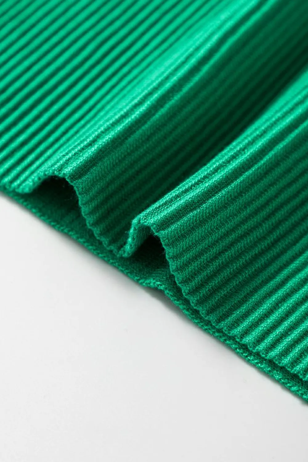 Discount Dear-Lover Ribbed Criss Cross Halter Neck Sheath Sweater Tank Top Dark Green